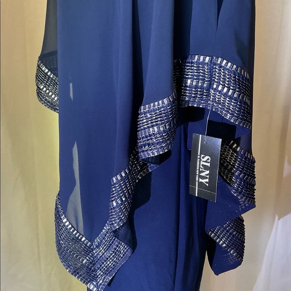 SLNY Navy Blue Dress Size 16.Cut a striking silhouette in SL Fashions' alluring - Picture 13 of 16